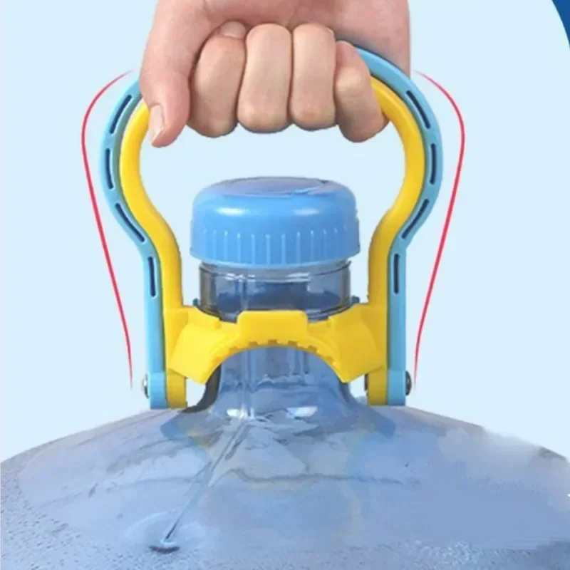 1 Uds. Extractor de agua de Material PP, barril, cubo Mineral purificado, dispositivo de elevación, cubo grande, anillo de transporte, mango, Color aleatorio