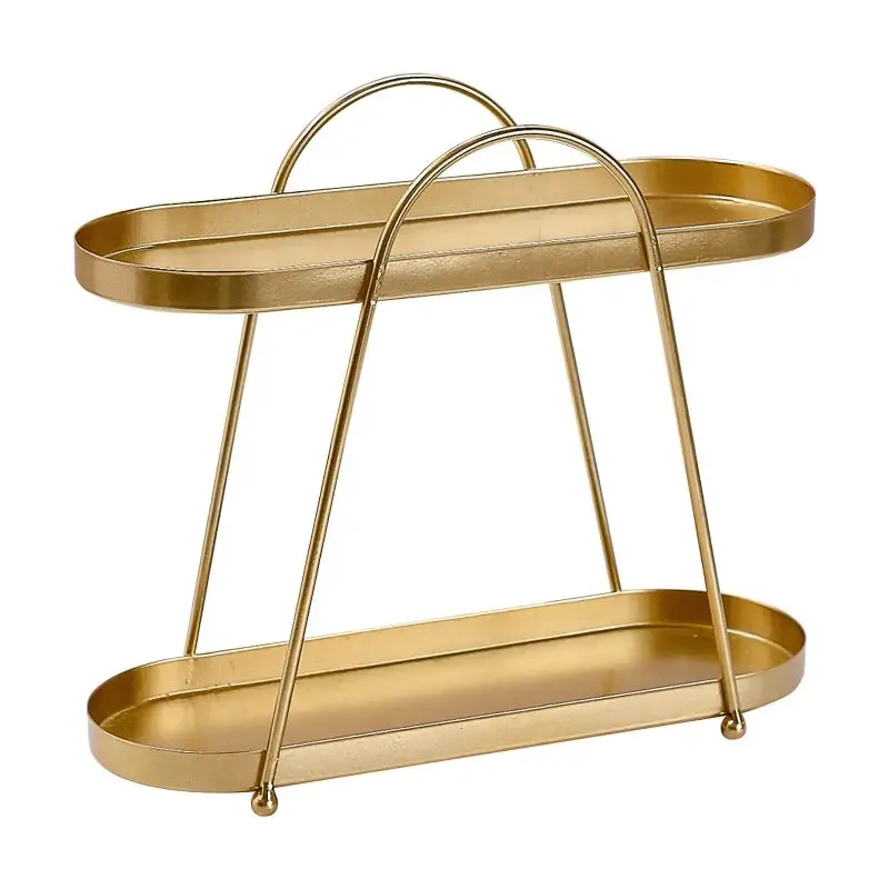 رف تخزين مستحضرات التجميل، عرض مجوهرات من الحديد المطاوع على الطراز الأوروبي تايبي، مناسب لغرف المعيشة وخزائن الأحذية المنزلية