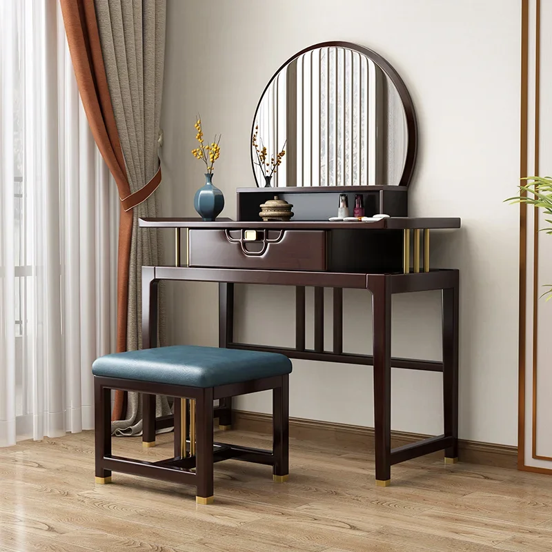 

Mirror Bedroom Dresser Eithe Drawers Girl Brown Luxury Living Room Dressing Table Storage Makeup Coiffeuse De Chambre Furniture