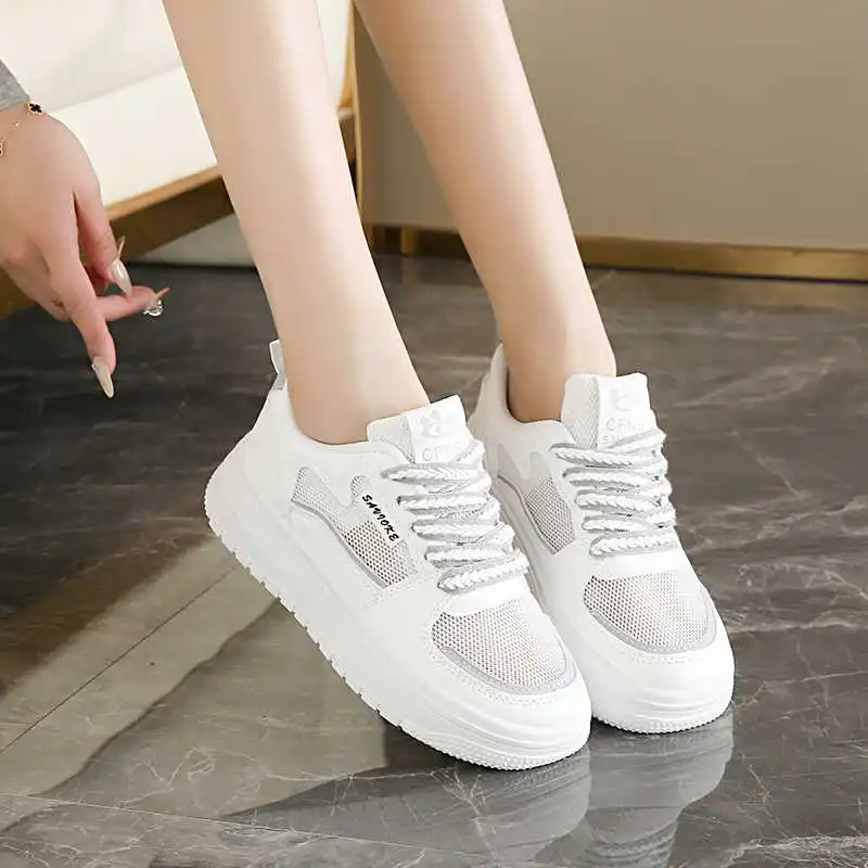 

Parkside Flatform Beige Sneakers Woman Skateboarding Big Size Women Shoes Women's Breathable Loafers Sport Overseas
