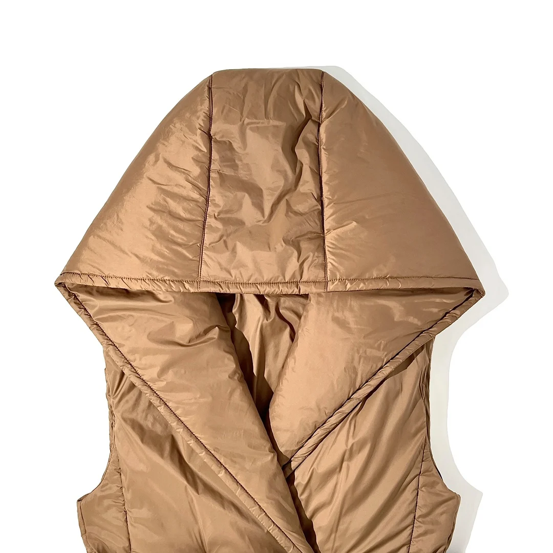 2025 ملابس نسائية عصرية من الصوف والقطن سترة نحيفة شتاء جديد 1105 #4