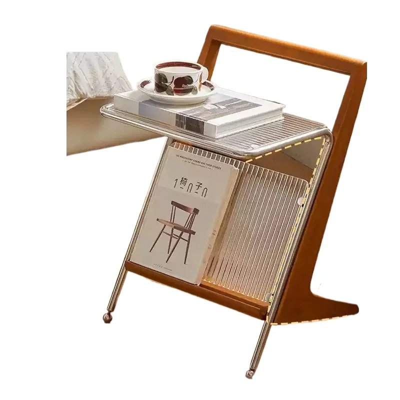Solid Wood Side Table Mini Small Coffee Table Creative Sofa Bedside End Table For Bedroom Living Room Home Furniture