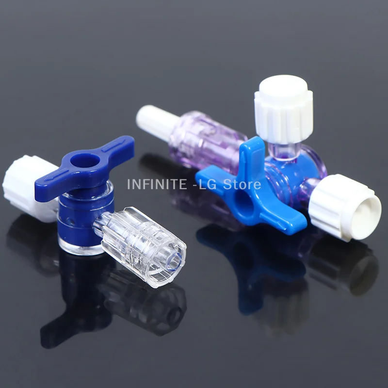 Plastic Two Way Three Way Stop Cock For Clinical Hospital Luer Lock Adapter