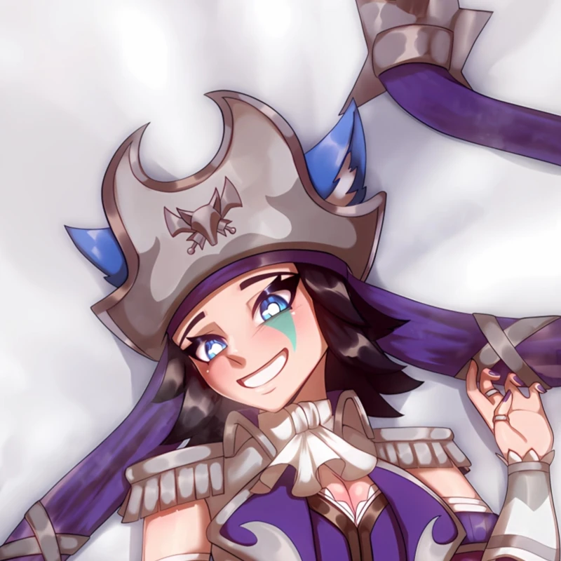 Dakimakura Anime Pillow cover Orc Pirate Girl Double-sided Print Of Life-size Body Pillowcase Gifts