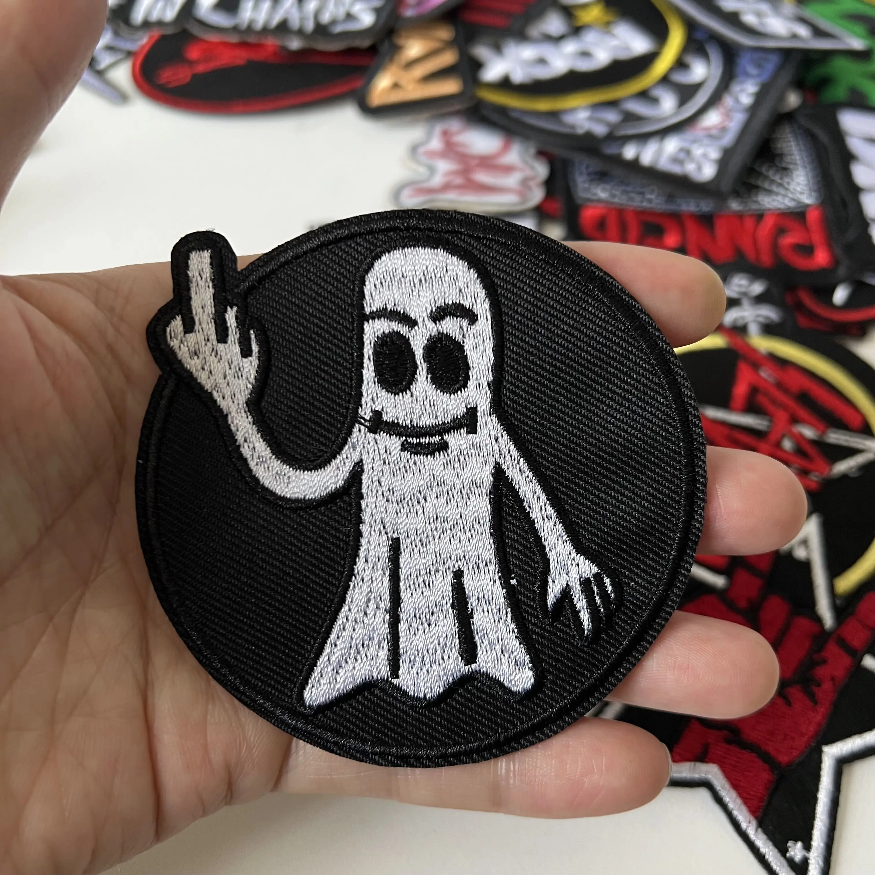 BAND ROCK Parche MUSIC Patches Iron-on Badges Stripes Embroidered Applique Clothes Stickers