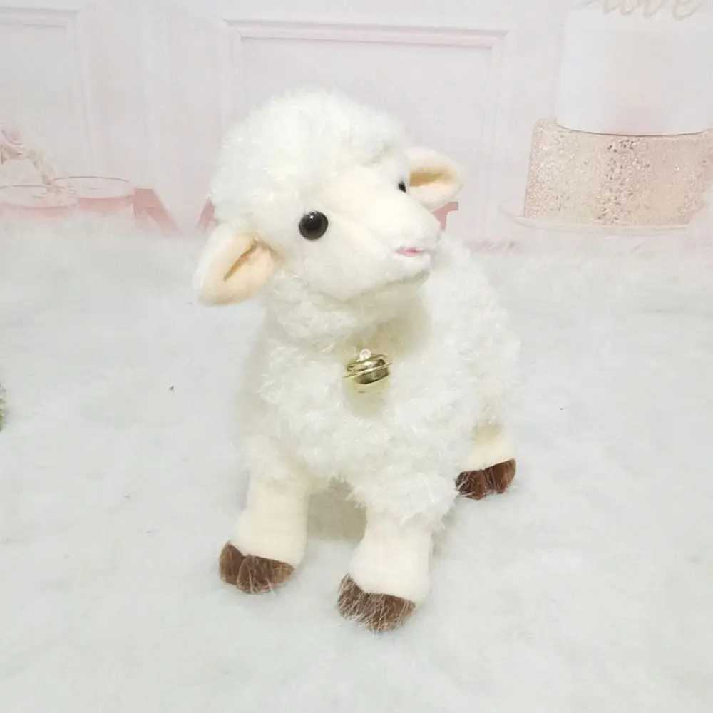 

PP Cotton Baby Lamb Plush Doll 25/30cm Stuffed Big Ears Sheep Plush Toys Fluffy Soft Baby Sheep Keychain Children