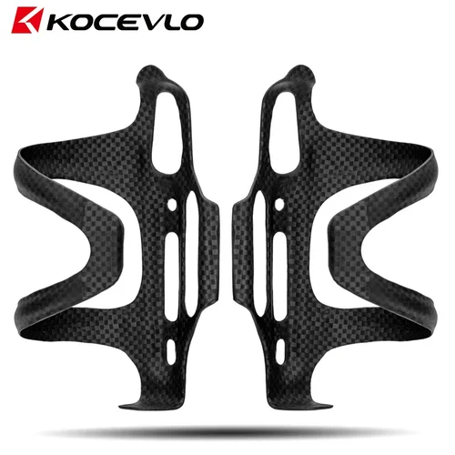KOCEVLO-portabotellas de agua para bicicleta de carga lateral de carbono, soporte para botella de agua para bicicleta de montaña y carretera