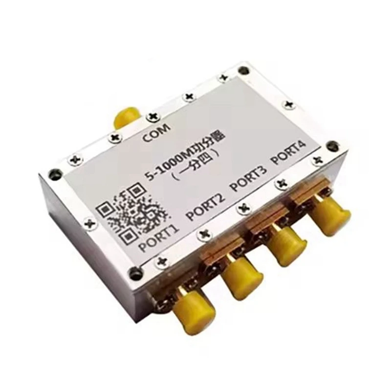 5-1000M RF Power Divider Combiner 1 To 4 Power Splitter For UHF VHF 433M Transceiver Radio Amplifier