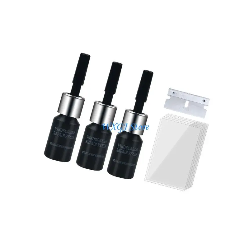 

37JE Windshield Crack Repair Set For Car Glass Repair Rosin Adhesive Tool