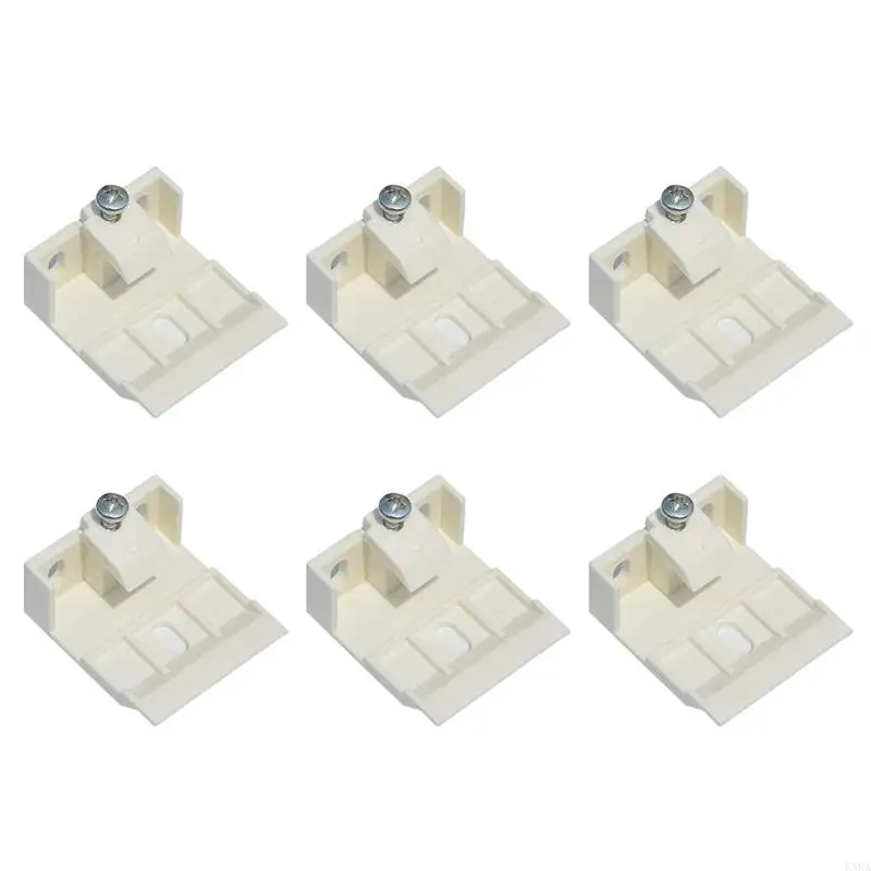 KXRA 6PCS White Shade Brackets für Styles Blinds Easy Installation Designs