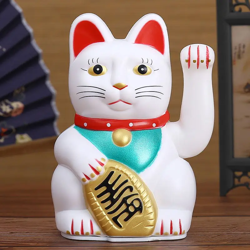 Waving Fortune Cat, Japan Beckoning Cat 5-color Lucky Cat, Baby, Kids,children's Cute Toys Best Gift, Room Porch Decoration