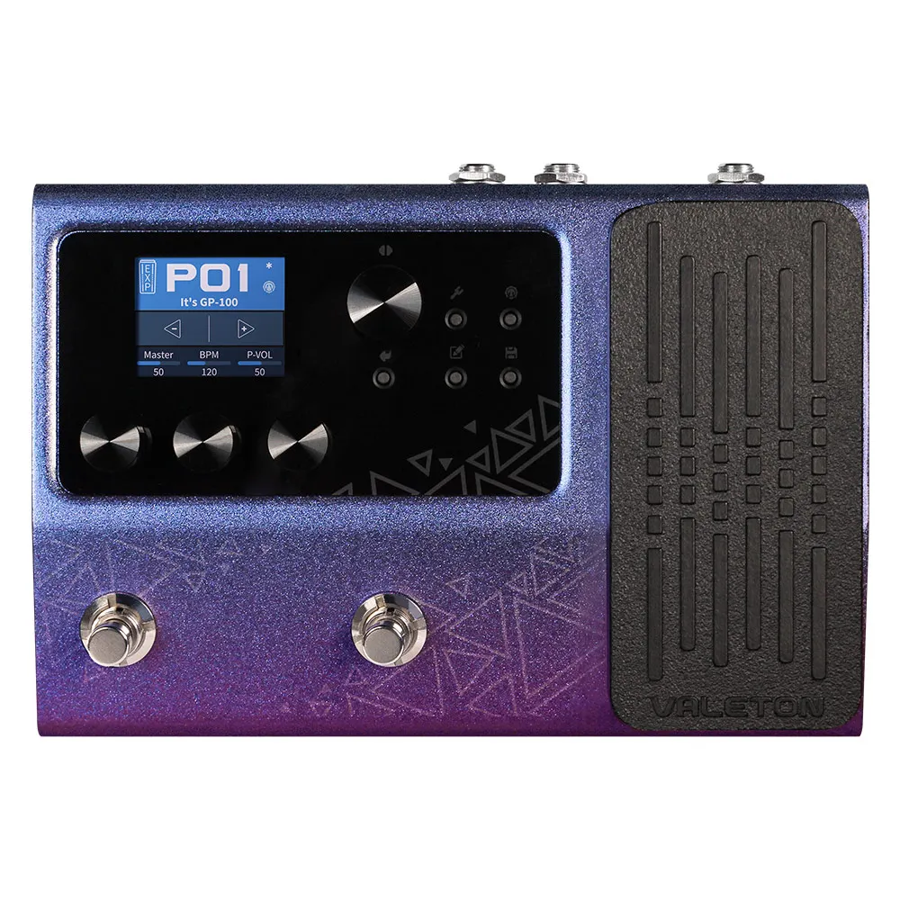 Valeton GP-100 Chameleon Multi Guitar Effects Processor 140 Built in Effects Looper Multi Language Expression Pedal