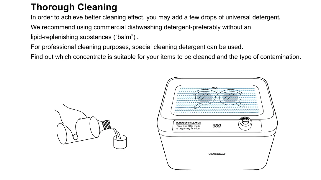 900ml Ultrasonic Cleaner Portable Cleaning Washing Machine 60W Lave-Dishes Ultrasound Bath Sonic Home Appliance 220V EU Plug