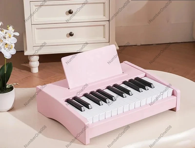 25-key/37-key Wooden Mini Piano/electronic Keyboard For Children Beginners Boys And Girls Multi-functional Home Use