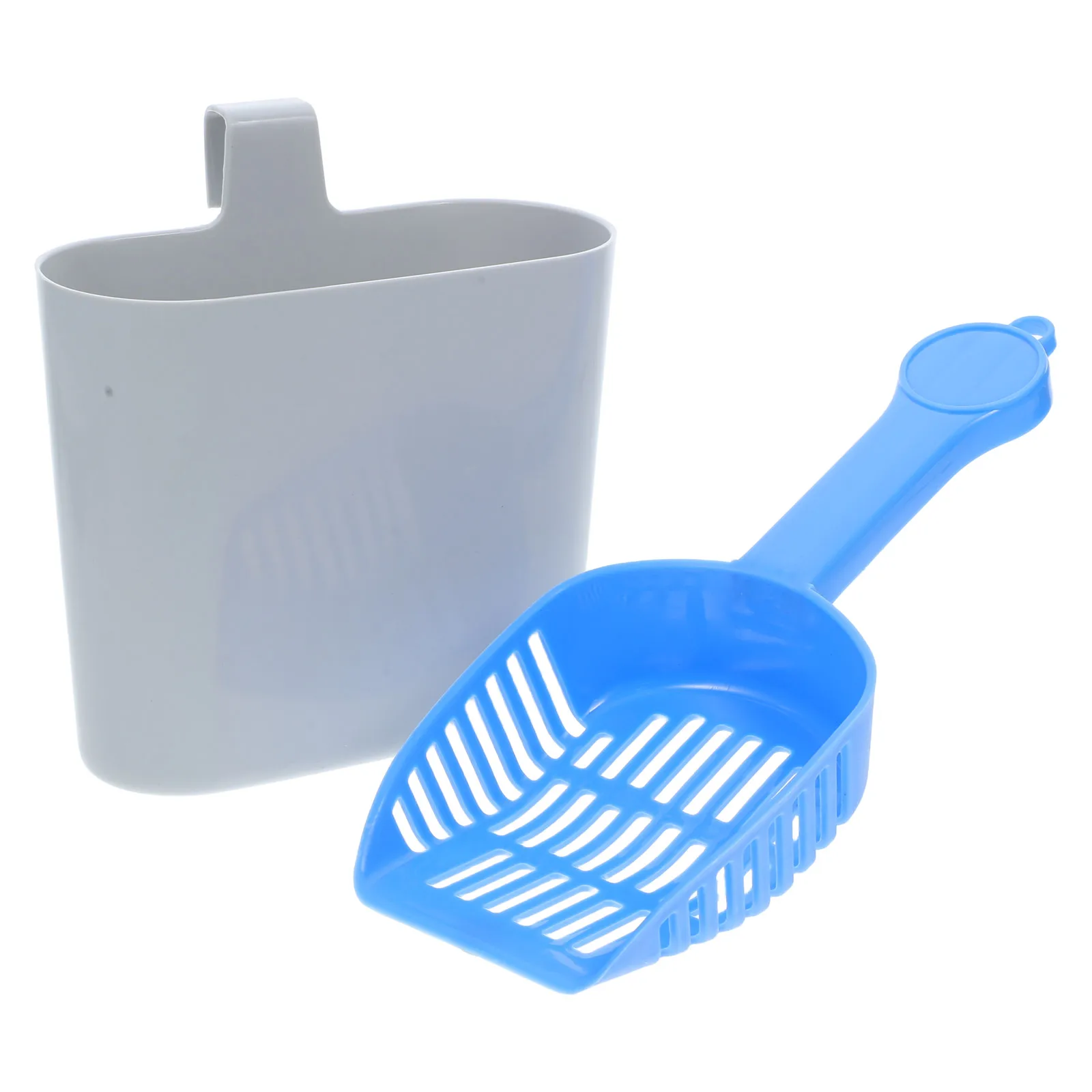 

2 Pcs Cat Litter Scoop Suit Scooper for Pine Pellets Nest Holder Heavy Duty Abs Basin Fence Clumping
