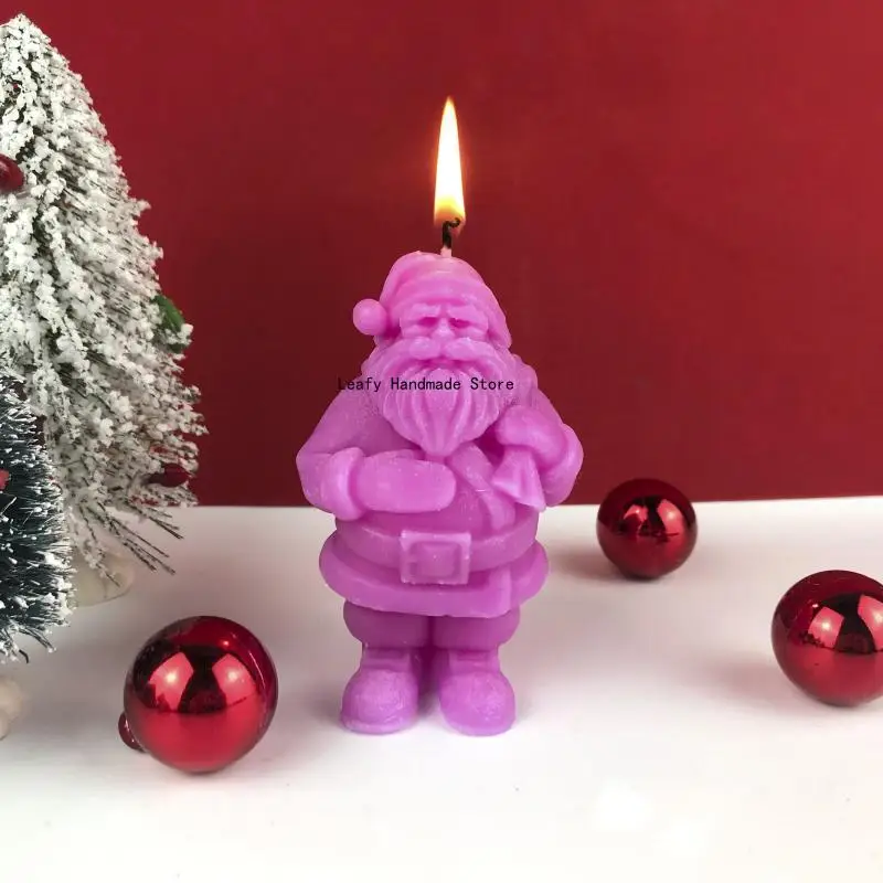 Christmas Santa Silicone Candle Mold Wax Mold DIY Aromatherapy Making Soy Wax  Handmade  Mold