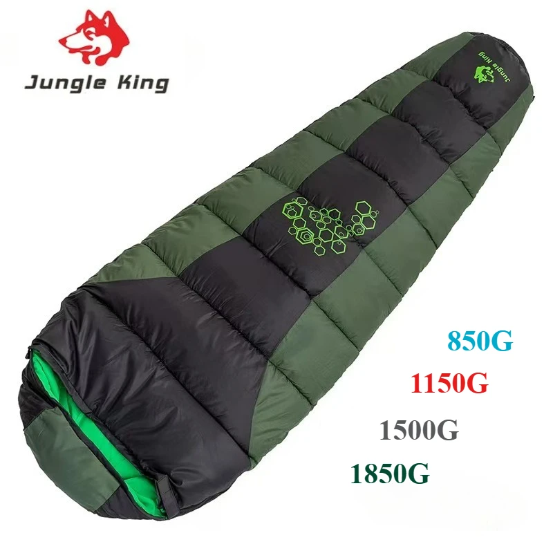 

Спальный мешок JUNGLE KING CY0901 из хлопка, зимний, утепленный, с 4 отверстиями, для кемпинга и путешествий, 4 варианта толщины