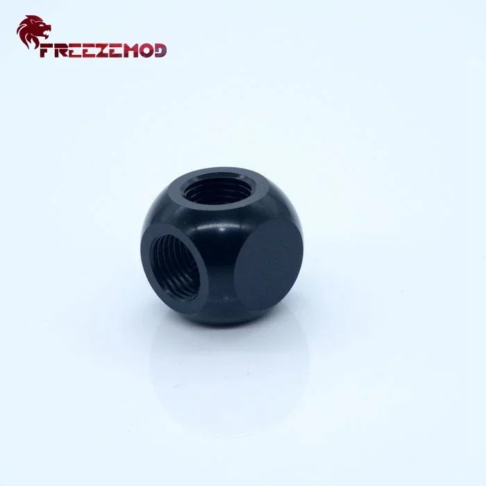 FREEZEMOD G1/4'' X3 3-Way Cubic Adaptors Water Cooling Accessories Fittings Multi-channel HDTD-3STB