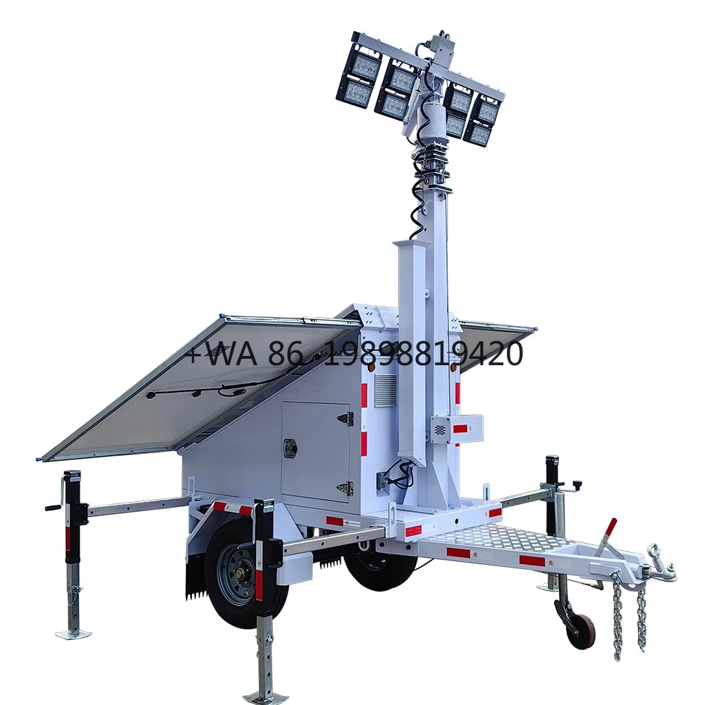 Powered IP65 Protection Generator MPPT Controller Solar Tower Light ECO-Friendly with CE Certificate