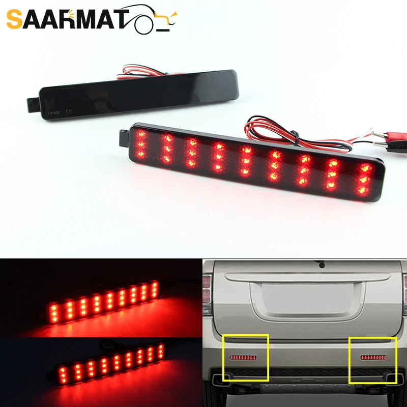 

2pcs LED Car Rear Bumper Reflector Red Lights For Buick Enclave Cadillac CTS Chevrolet Equinox GMC Acadia Pontiac Torrent