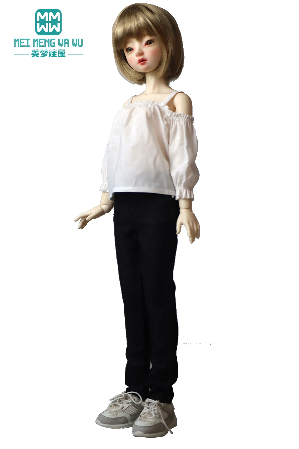 

BJD doll clothes are suitable for 43-45CM 1/4 MSD BJD ball joint doll fashion shirt, jeans, leather shoes