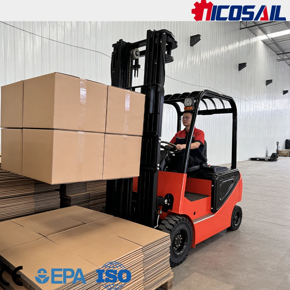 Nicosail 3 Ton Electric Forklift CE Approved Quiet Operation Easy Control for Workshop Logistics Use