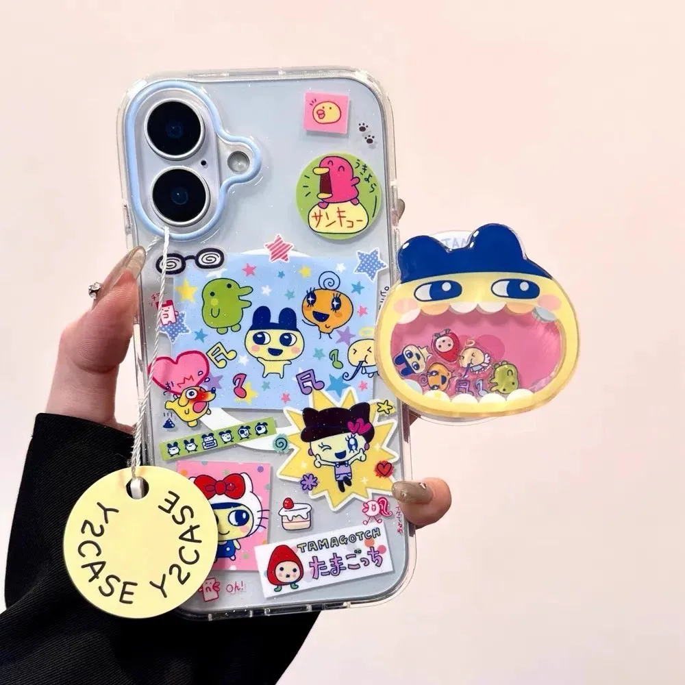Ins Japanese Amine Glitters Cartoon Phone Case For Samsung Galaxy S25 S24 S23 S22 S21 S20 Note20 Edge Plus Ultra Lite 5G Cover - náhled 4