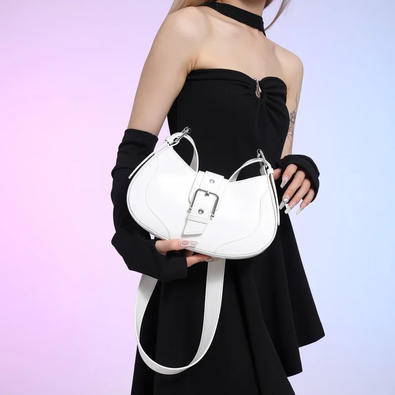 Zipper Pu Fashion Shoulder Bags Sewing Thread Fashionable Commuting 2024 New Hot Sale Crossbody Bags for Women Versatile