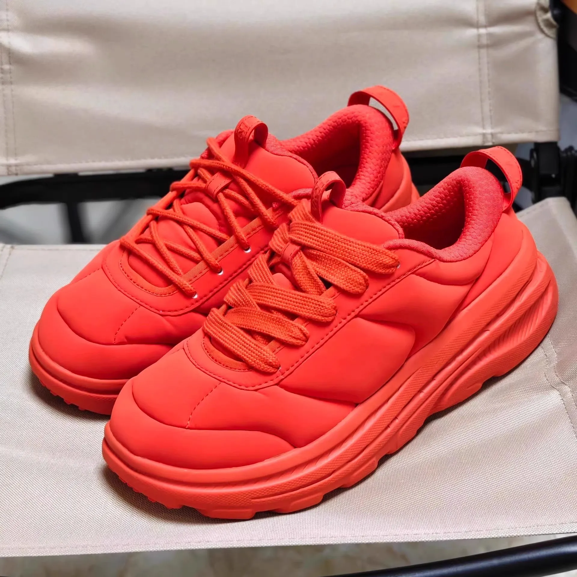 أحذية رياضية مكتنزة كاجوال عصرية جديدة عالية الجودة، أحذية مشي مريحة برباط ونعل سميك وخفيفة الوزن #2