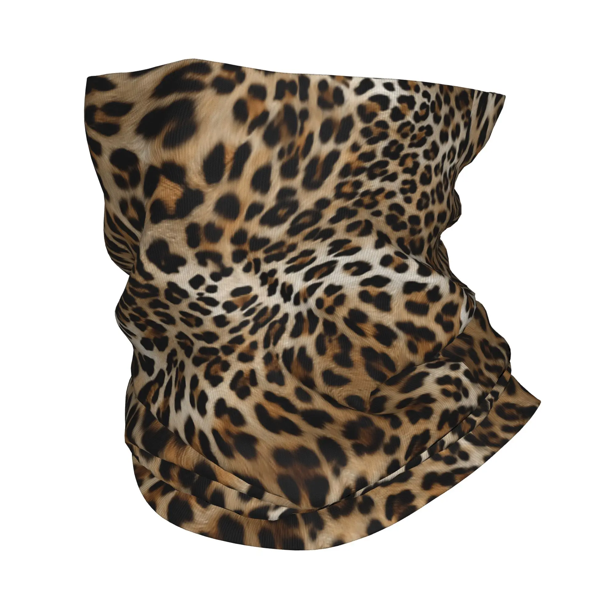 Wild Leopard Print Balaclava Running Travel  Cycling Mask Windproof Soft Warm Face Masks Summer y2k Funny Neck Gaiter