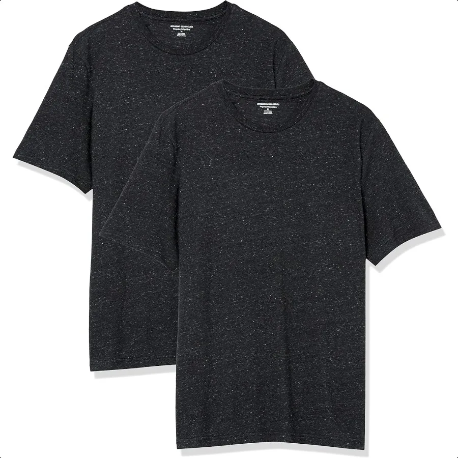 

Men's Cotton RegularFit ShortSleeve Crewneck TShirt Pack of 2