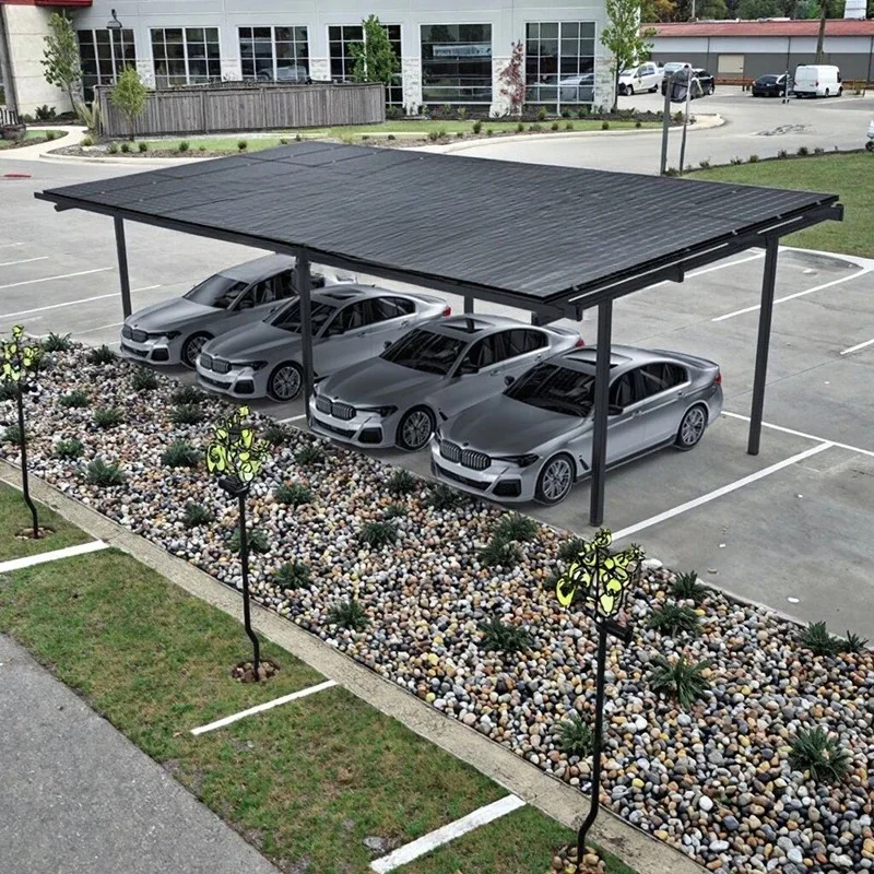 Waterproof aluminum alloy solar carport system ground-mounted photovoltaic parking lot for home solar applications