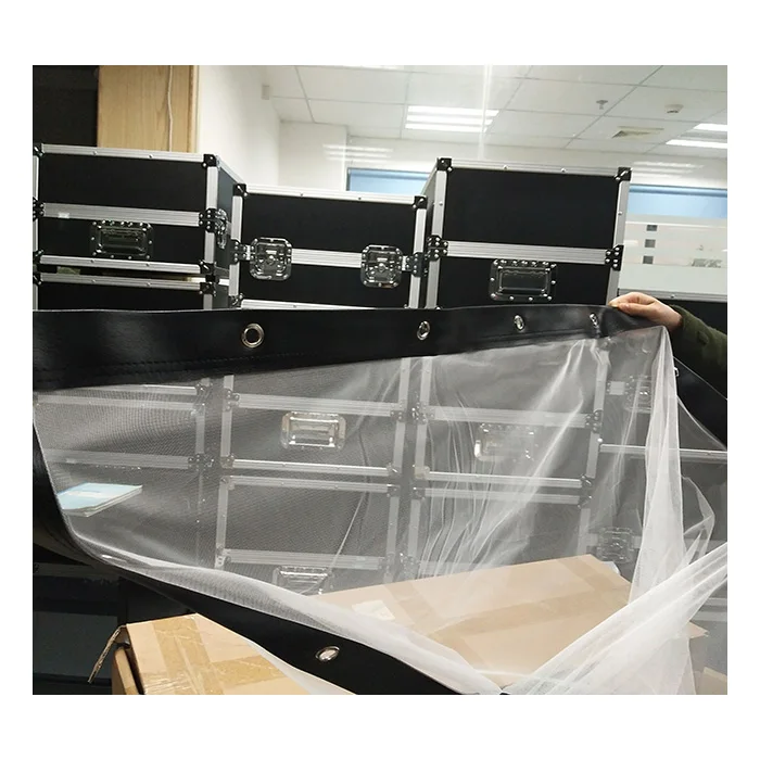 

3d Holographic Mesh Screen Projection Screen Transparent 3d Hologram Gauze Screen Advertising Mesh