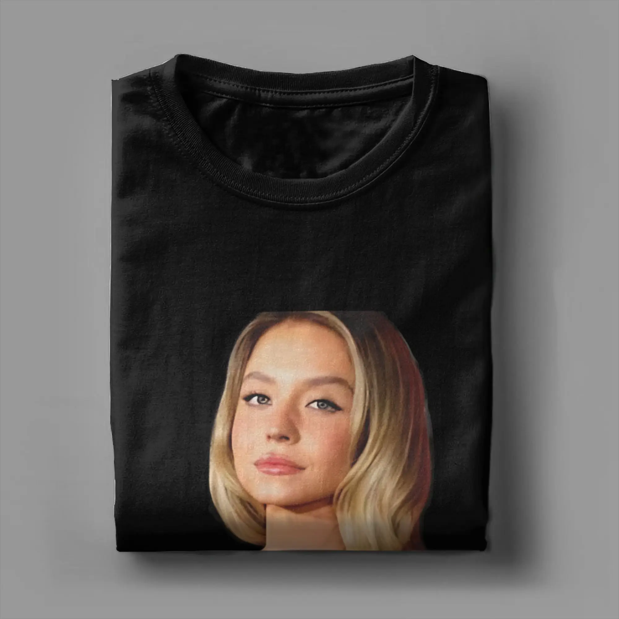 سيدني سويني ملابس الرجال النساء تي شيرت القطن تي شيرت مطبوع الملابس #2