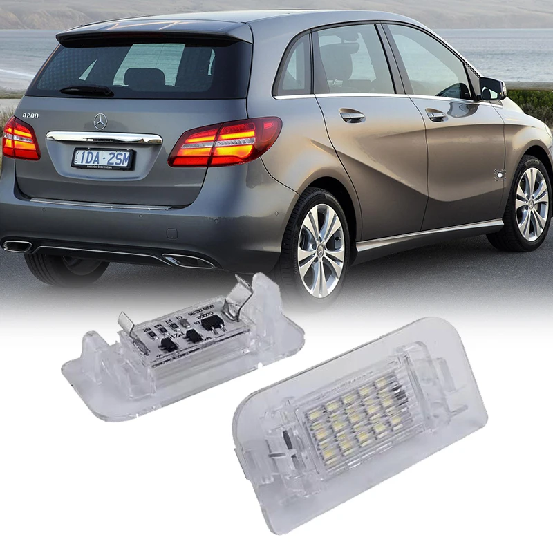 

2 шт. для Mercedes Benz B-Class W242 W246 11-19 SMD светодиодный светильник номерного знака
