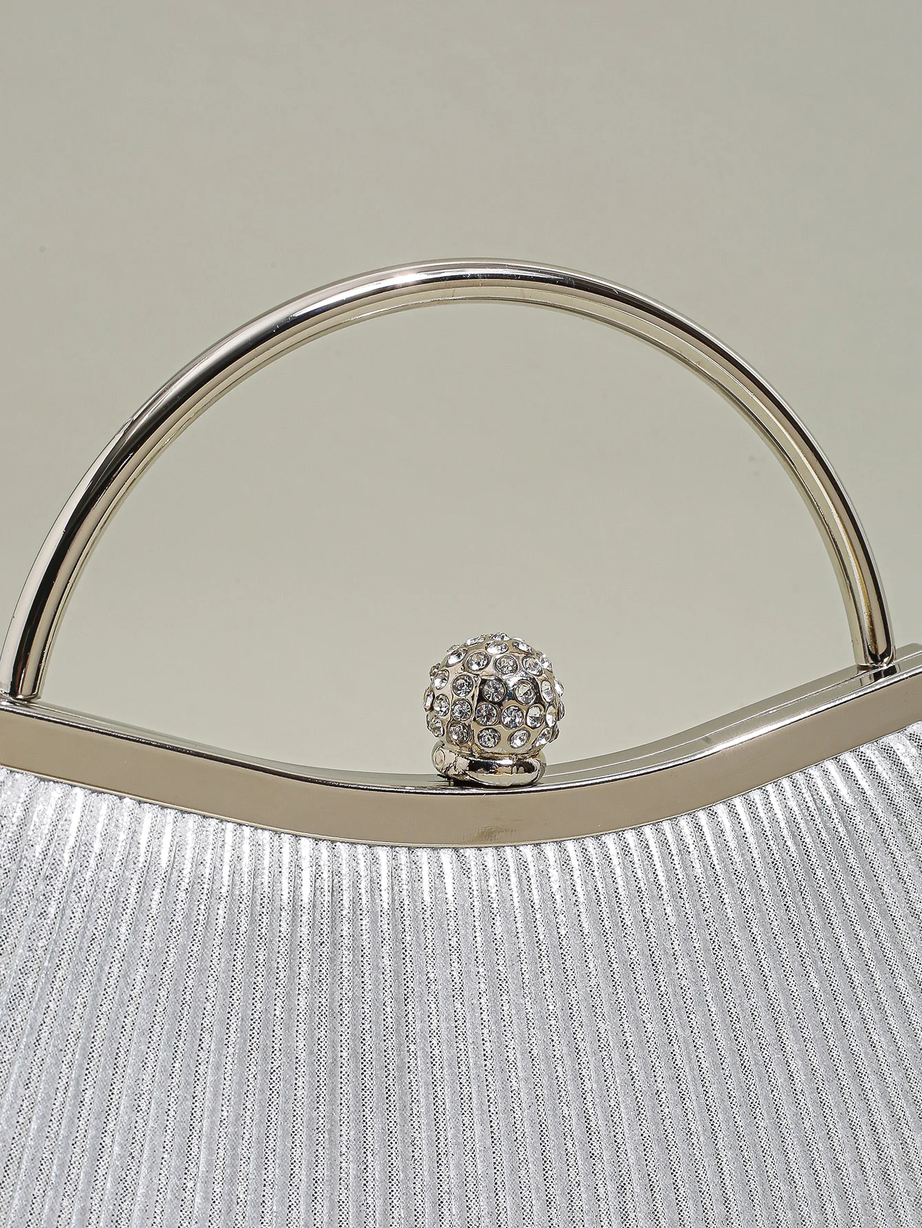 1 pc geraffte Abend tasche für Frauen, Top Ring Clutch Geldbörse, Strass Dekor Handtaschen für Hochzeit Abschluss ball Abendessen – Detail 19