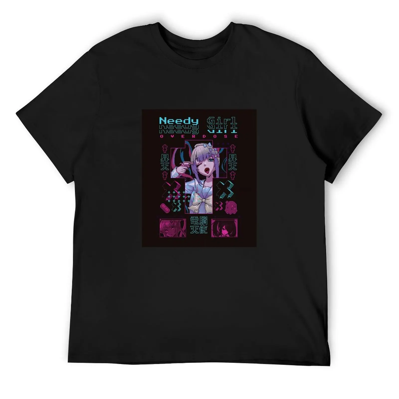 

Kangel - Needy Girl Overdose T-Shirt graphics customs design your own heavyweights quick drying mens cotton t shirts