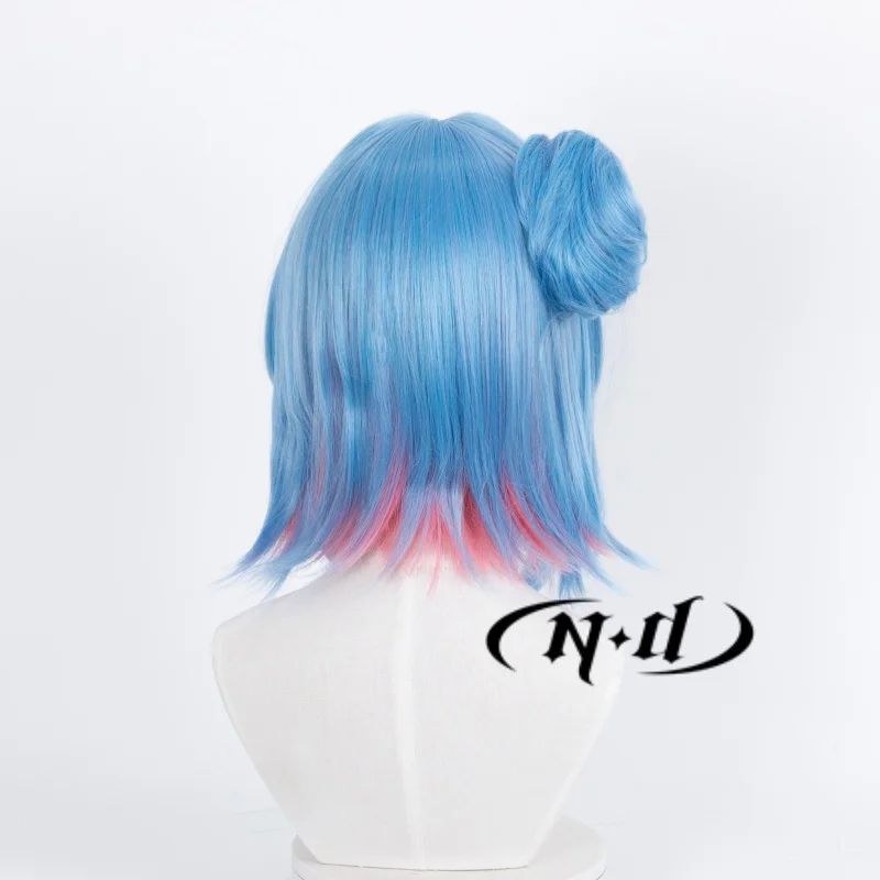 Nd xiao qiao cosplay perucas de cabelo honra dos reis mangá feiticeira cosplay perucas de cabelo para mulheres comic con coser resistente ao calor
