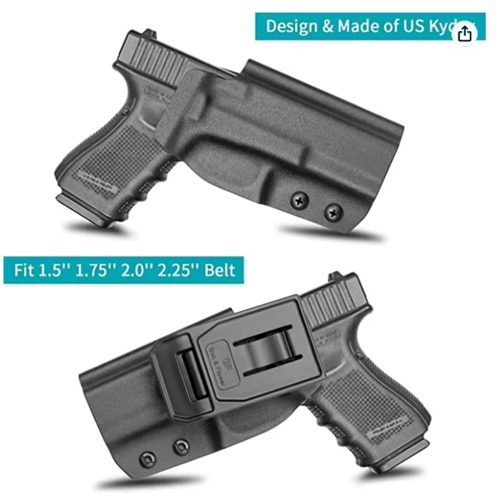 Only Fit Glock 17 19 19X 31 32 45 (Gen1-5) Glock 22 23 (Gen 1-4),OWB Kydex Holster,Fit1.5\'\'-2.25\'\'Belt Red Dot/Optics Compatible