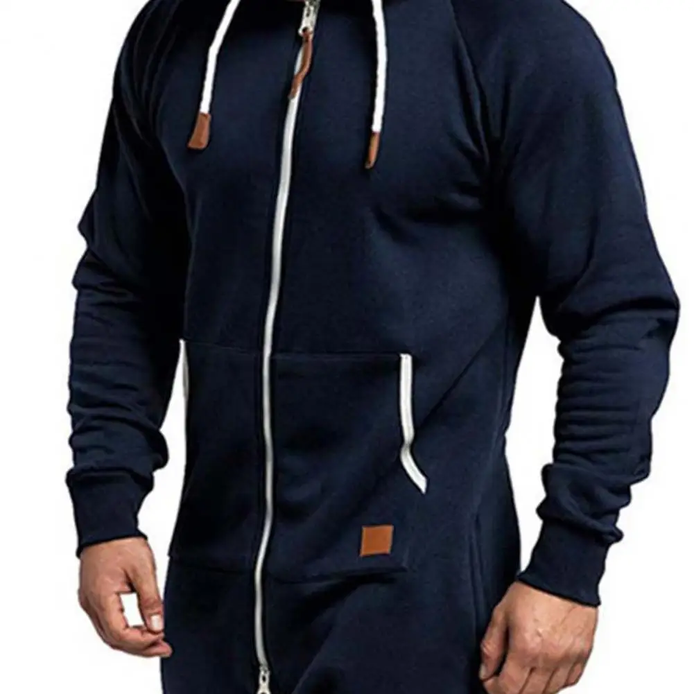 Winter Men Jumpsuit Plus Fleece Keep Warm Winter Clothing Thick Hoodie Jumpsuit for Outdoor