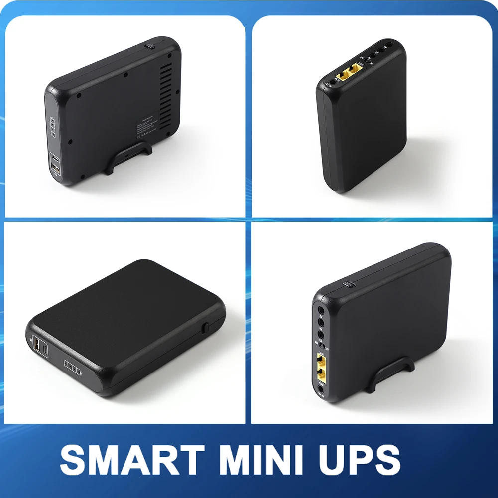

48W Ultimate LiFePO4 Battery Mini UPS POE48V 1000Mbps Multi-Port 5V 9V 12V Output Universal Compatibility for All Your Devices