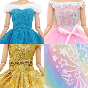 Nachtkleid für Barbie, schöne Puppenpuppe, Kleidung, Accessoires, Spielzeug für Mädchen, Geburtstagsgeschenk, Weihnachtsgeschenk 12 Hauptverkäufe Barbie Kinderkleidung - №11