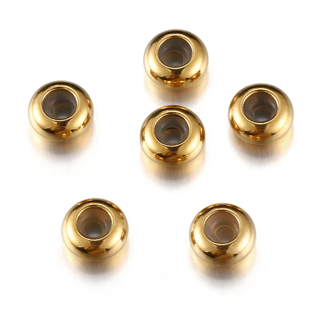 10PCS Stainless Steel Adjustment Beads for DIY Bracelets