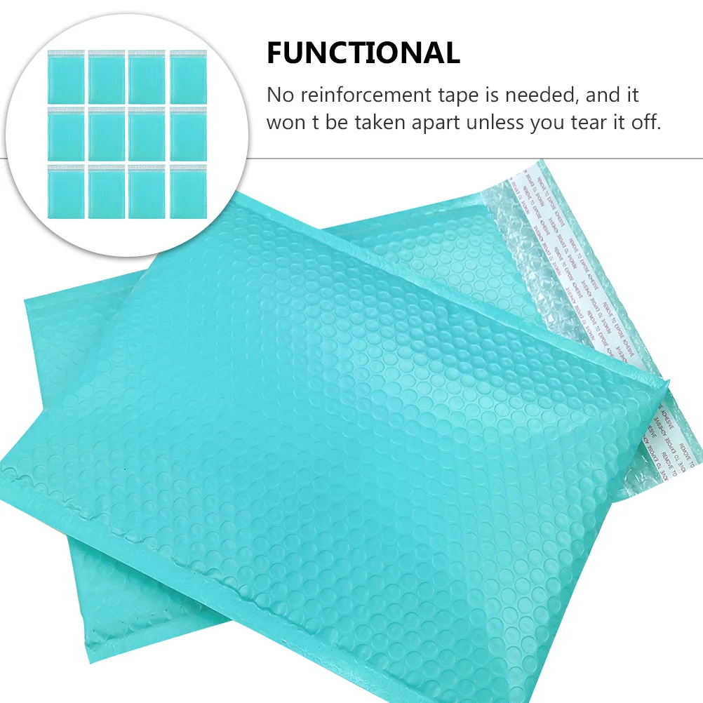25 stuks kledingverpakkingszakken bubble mailers blauw gewatteerd lichtgewicht waterdicht zelfdichtend kussen envelop postbenodigdheden