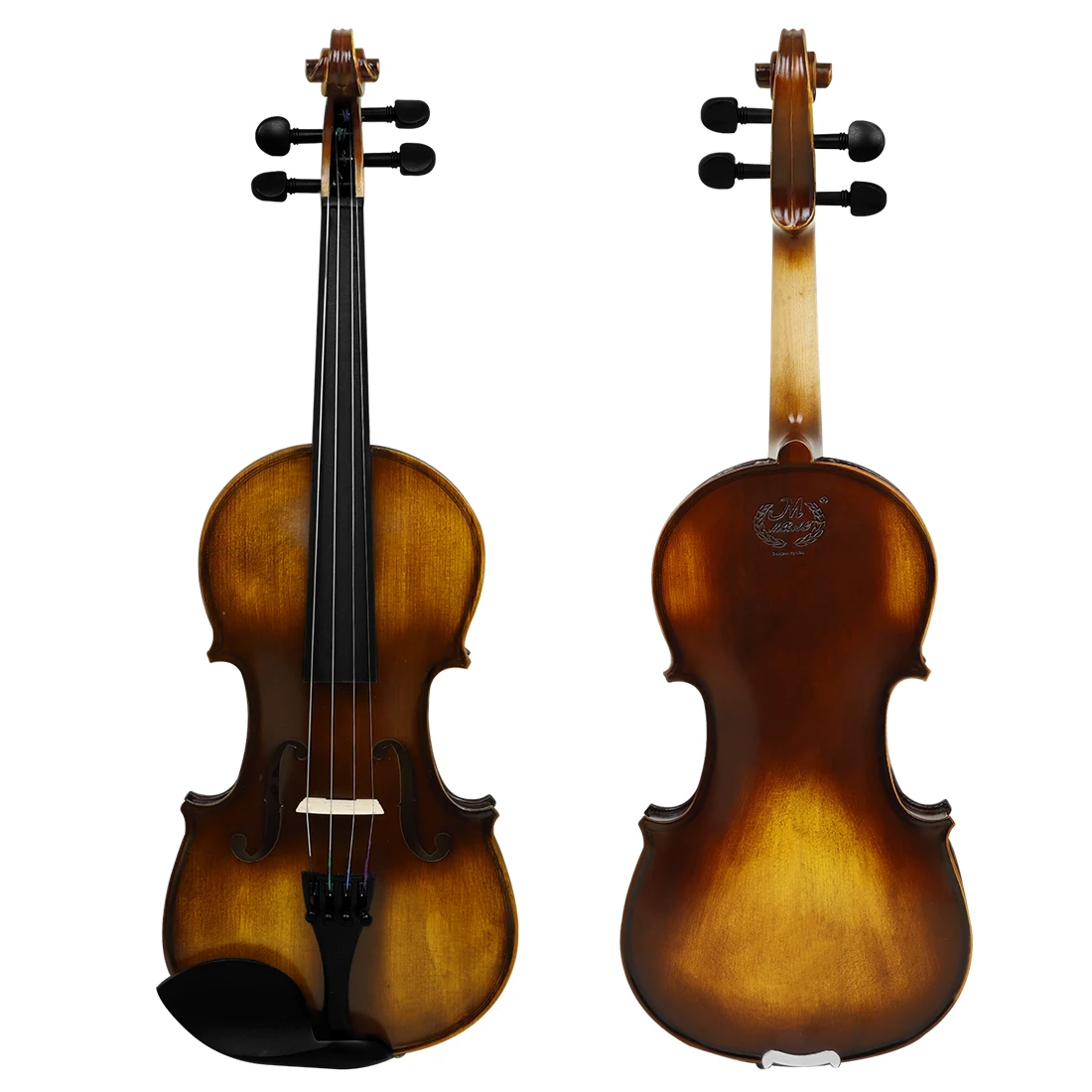 M MBAT الكمان 4/4 3/4 مجموعات كمان من الخشب الصلب مع حافظة القوس سلاسل الكتف الراحة موالف فريتس ملصق هدية ملحق