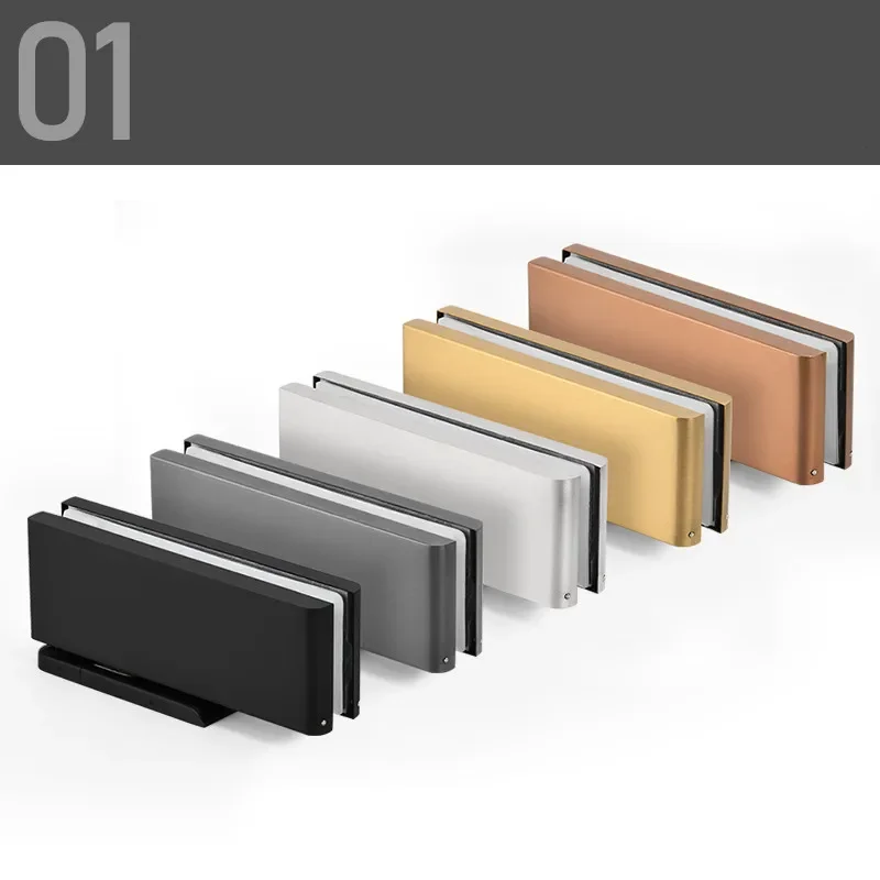 GT-A01 Free Of Chamfer GLASS Door Floor Spring Hidde Groove-free   Frameless Ninety Degree Positioning Floor Spring Hinge