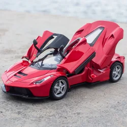 1:32 Ferrari Laferrari Alloy sports car model decorations for children's toys and gifts ound and Light Children's holiday gifts