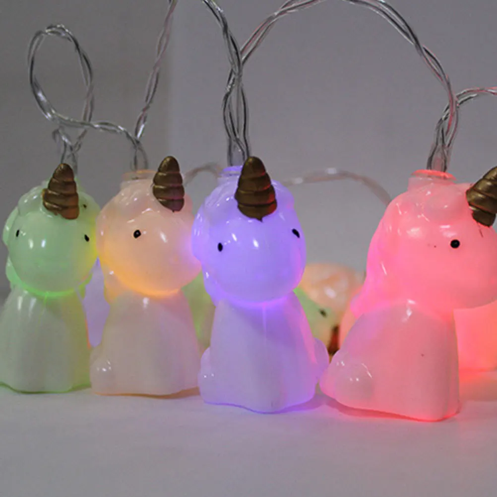 Гирлянда с единорогом, 1,5 метра, 10 светодиодов