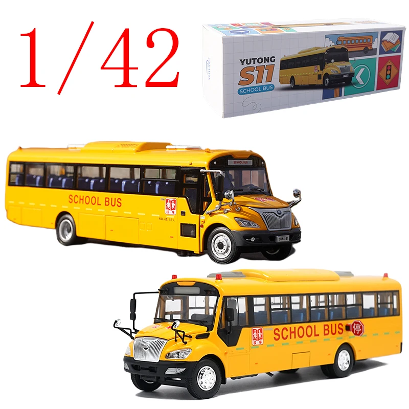 

Diecast 1/42 Scale Yutong Bus Alloy Model Cars Yutong Bus S11 ZK6109DX Play Vehicles Toys for Boys Gift Original Box