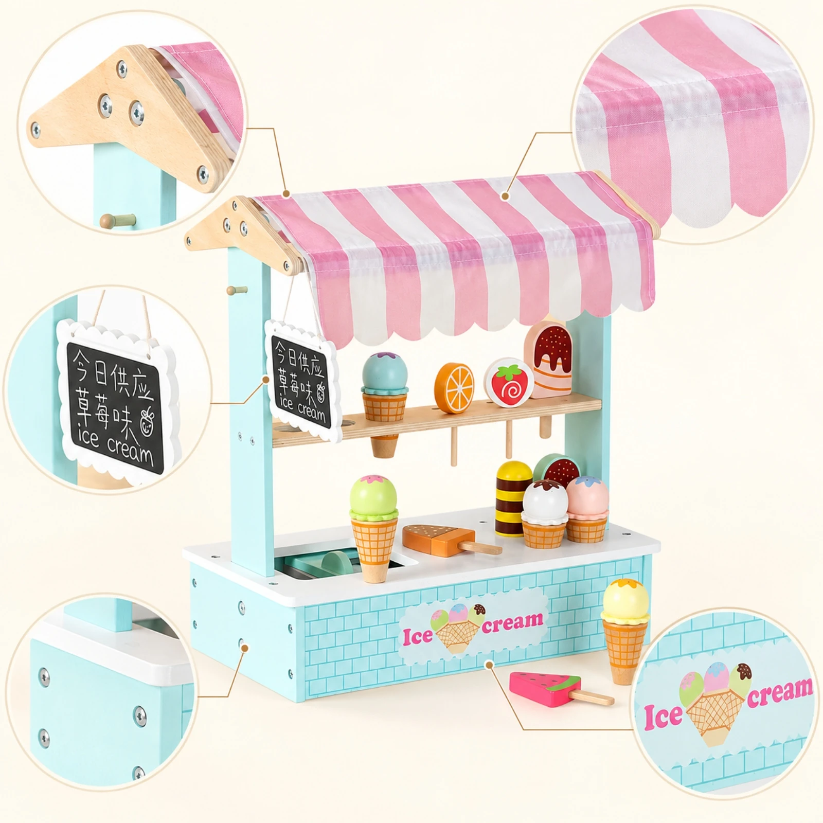 carretto-in-legno-per-il-gioco-di-ruolo-del-negozio-di-gelati-facile-da-montare-con-tettoia-giocattolo-educativo-non-adatto-ai-bambini